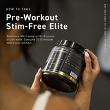 Kaged Pre Workout Powder Pre-Workout Elite Stim-Free for Men & Women | Power, Stamina, Focus, Pumps | L-Citrulline, Beta Alanine, Creatine | Caffeine-Free | Cherry Limeade | 20 Servings