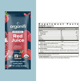 Organifi GO Packs - Red Juice Organic Superfood Powder Drink for Natural Energy Support - 14 Travel Servings - Only 2 grams of Sugar per Serving - Vegan, Keto Friendly - No GMOs, Gluten, Dairy or Soy