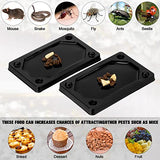 Mouse and Insect Glue Traps Mouse Sticky Traps Plastic Sticky Adhesive Mice Snake Insect to Use Indoor (32 Pieces,3 x 5 Inch)