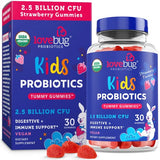 Lovebug Award Winning USDA Organic Probiotic Gummies for Kids | Soil-Based Probiotic | Vegan | Ages 3+ | Natural Fruit Strawberry Flavor | 30 Gummies