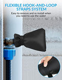 Outdoor Faucet Cover for Winter - Pro 7.1"W x 9.8"H Outdoor Water Faucet Cover Socks for Winter Freeze Protection Pipe Insulation Reusable Waterproof Insulated Spigot backflow Cover,Black (6)