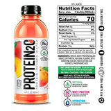 Protein2o 15g Whey Protein Infused Water, Peach Mango, 16.9 Oz Bottle (Pack of 12)