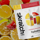 Skratch Labs Hydration Powder | Sport Drink Mix | Electrolytes Powder for Exercise, Endurance, and Performance | Strawberry Lemonade | 60 Servings | Non-GMO, Vegan, Kosher