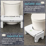 Toilet Stool Poop Stool Adult, Sturdy Toilet Step Stool, Bathroom Squat Stool, Toilet Step Stool for Adults, Portable Bathroom Stool, 7'' Height Squat Stool-Potty Step Stool with Fragrance Position