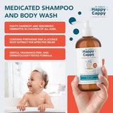 Happy Cappy Dr. Eddie's 3 Step Skincare Solution for Baby's Sensitive Skin | for Cradle Cap, Seborrheic Dermatitis, Dandruff, Dry, Itchy, Irritated, Eczema Prone Skin, Gift Box Set, 3 Pieces