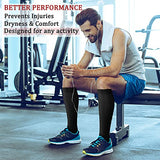 CHARMKING Compression Socks for Women & Men Circulation 8 Pairs 15-20 mmHg is BEST Graduated for Nurses, Support, Athletics, Cycling, Running, Flight Travel, Pregnancy, Boost Performance(Multi 48,S/M)