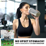 Opportuniteas Vanilla Whey Protein Powder - Grass Fed Whey Isolate + Real Sugar & Vanilla Flavor - Perfect for Shakes, Smoothies, Drinks, Cooking & Baking - Non GMO & Gluten Free - 2.5lb