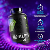 EFX Sports Kre-Alkalyn EFX | pH Correct Creatine Monohydrate Pill Supplement | Vegan Friendly | Strength & Muscle Growth | 90 servings, 180 Veggie Capsules