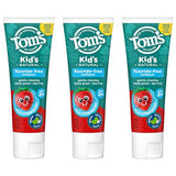 Tom's of Maine Fluoride Free Children's Toothpaste, Natural Toothpaste, Dye Free, No Artificial Preservatives, Silly Strawberry, 5.1 oz. 3-Pack (Packaging May Vary)