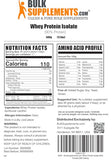 BULKSUPPLEMENTS.COM Whey Protein Isolate Powder - Unflavored Protein Powder, Flavorless Protein Powder, Whey Isolate Protein Powder - Gluten Free, 30g per Serving, 17 Servings, 500g (1.1 lbs)