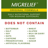 MigreLief Original Triple Therapy with Puracol - Nutritional Support for Migraine Sufferers - 60 Caplets/1 Month Supply