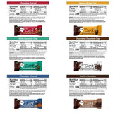 NuGo Dark Variety Box, Pretzel, Chocolate Chip, Mint Chocolate Chip, Mocha, Peanut Butter Cup and Almond, Vegan, Gluten Free,12 count