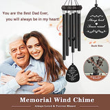 Soopau Memorial Gifts for Loss of Father, 30" Metal Memorial Wind Chimes for Loss of Father, Sympathy Gifts for Loss of Dad, Bereavement Gifts for Loss of Father, in Loving Memory Gifts for Dad