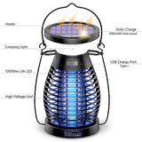 BANPESTT Solar Bug Zapper Outdoor Indoor Waterproof,3-in-1 Cordless Mosquito Zapper,Rechargeable Flying Insect Trap for Fruit Fly,Gnat,Wasp,Moth,Mosquito Trap & Killer for Camping,Home,Patio