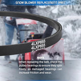 302040014 Snowblower Belt Auger Drive Belt Compatible with Powersmart Snow Blower DB7659 DB7659H Snow Thrower V Belt Snow Blower Replacement Parts