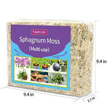 Kapecute Sphagnum Moss 1.2 lb Perfect for DIY Moss Pole, Great Potting Mix for Indoor Plants, Help with Maintain Humidity