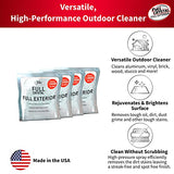 Full Exterior Refill Kits - Crystal Powder Outdoor Cleaner Packets Non-Toxic, No Scrub, No Rinse Cleaning Solution 16oz (4oz x 4 Pouch) Refill Kit (One 1lb. Bag) - Shipped Product Packaging May Vary