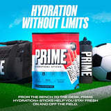 PRIME HYDRATION+ Sticks ICE POP | Hydration Powder Single Serve Sticks | Electrolyte Powder On The Go | Low Sugar | Caffeine-Free | Vegan | 48 Sticks