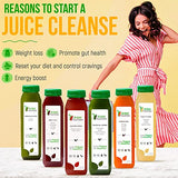 3 Day Juice Cleanse by Raw Fountain, Tropical Flavors, All Natural Raw, Cold Pressed Fruit and Vegetable Juices, Detox Cleanse, 18 Bottles 12oz, 3 Bonus Ginger Shots