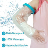 Tideshake - 100% Kid Waterproof Cast Covers for Shower Arm, Reusable Teens Full Arm Cast Protector, Cast Bag, Cast Sleeve - Watertight Protection for Wound Hands, Fingers, Wrists, Arms