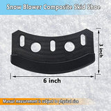 2-Pcs M135188 Snow Blower Composite Skid Shoe for John Deere 42'' 44'' 46'' 47'' Snow Blower - Replacement M46530 GXH3045 AM31235,Fits Model L 100 110 111 118 120 130 E 150 160 170 180 X 350 354 etc.