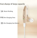 Hearing Aid with Bluetooth for Seniors&adults,Rechargeable Hearing Amplifier with Noise Cancelling,Volume Control,bluetooth mode,small,Easy to use, 1 Piece