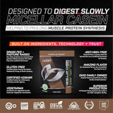 Muscle Feast Micellar Casein Protein, All Natural Pasture Raised Hormone Free Soy Free, Chocolate, 2lb