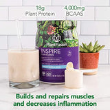 PlantFusion Inspire Plant Protein Powder for Women - Low Carb Protein Powder for Lean Muscle Support - Keto, Gluten Free, Soy Free, Non-Dairy, No Sugar, Non-GMO - Natural-No Stevia 0.85 lb