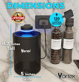 Vortex Indoor Insect Trap - Catcher & Killer for Fruit Flies, Gnat, Mosquito, Moth - UV Light Non Zapper Suction Glue Board - Bug Light Fruit Fly Trap