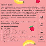 NAKED nutrition Naked Shake - Vegan Protein Powder, Strawberry Banana - Flavored Plant Based Protein with Mct Oil, Gluten-Free, Soy-Free, No Gmos Or Artificial Sweeteners - 30 Servings