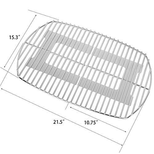 Stanbroil Stainless Steel Grill Cooking Grates for Weber Q200, Q220, Q2000, Q2200, Q2400 Series Gas Grill, Replacement Parts for Weber 7645