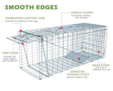 Animals Trap Cage Cover, Trap Cage Cover with Mesh Window for 1-2 Door Humane Animal Trap Cage 32 x 10 x 12inch, Cage not Included (Trap Cage+ Glover)