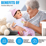 Assistex 22 inch - Lifelike Reborn Baby Dolls for Seniors with Dementia -Therapy Doll - Soft Body Realistic Newborn - Alzheimers Activity for Adults - Nursing Home - Gifts for Elderly - Anxiety relief
