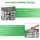 VASALAID Live Animal Trap Cage, 32" X 12" X 12.5" Catch and Release, Humane Live Trap Cage Indoor & Outdoor Foldable Live Trap for Raccoons,Groundhogs, Stray Cats,Squirrels, Rabbits, woodchucks