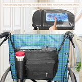 Wheelchair Bag,Wheelchair Accessories for Adults,Wheelchair Bags to Hang on Back,Wheelchair Backpack,Wheelchair Storage Accessories,Electric Wheelchair Accessories,Fits Walkers Rollators