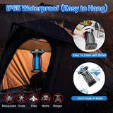Solar Bug Zapper for Outdoor Indoor, Portable Camping Lantern with SOS Emergency Light, Electric Mosquito Zappers Killer, Rechargeable Insect Fly Pest Attractant Trap for Hiking, Backyard, Patio