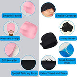 Headache Relief Hat for Migraine Relief, Tension, One Size Fits All Headache Cap with Reusable Ice Gel Pack for Puffy Eyes, Stress Relief (Pink)