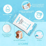 JJ CARE Adult Bathing Wipes - 10 Packs, 80 Count, Waterless, No Rinse, Safe & Mild, Disposable, Multipurpose, Comfortable, Skin Cleaning Wipe