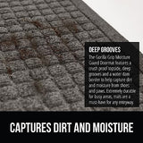 Gorilla Grip Ultra Absorbent Moisture Guard Doormat, Absorbs Up to 1.7 Cups of Water, Stain and Fade Resistant, Spiked Rubber Backing, All Weather Mats Capture Dirt, Indoor Outdoor, 29x17, Charcoal