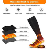 Heated Socks, Heated Socks for Women Men, 5000mAh Rechargeable Electric Heated Socks Up to 8 Hours, Washable Winter Warm Socks for Outdoors Work Fishing Hunting Skiing Riding Camping (Unisex-Adult)