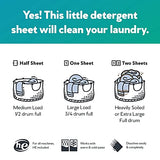Earth Breeze Laundry Detergent Sheets - Fragrance Free - No Plastic Jug (60 Loads) 30 Sheets, Liquidless Technology
