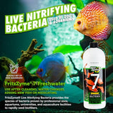 Fritz Aquatics FritzZyme 7 Live Nitrifying Bacteria Naturally Removes Amonia & Nitrite for Freshwater Fish (32-Ounce)