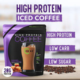 Chike Caramel High Protein Iced Coffee, 20 G Protein, 2 Shots Espresso, 1 G Sugar, Keto Friendly and Gluten Free, 14 Servings (14.8 Ounce)