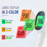 Touchless Thermometer for Adults, Digital Infrared Thermometer Gun with Fever Alarm, Forehead and Object 2 in 1 Mode, Fast Accurate Results (Gray)