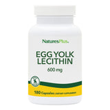 Nature's Plus - Egg Yolk Lecithin 600 mg, 180 Vegetarian Capsules