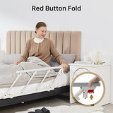 ELENKER Bed Safety Rail, Folding Bed Assist Handle Adjustable Medical Hospital Assistive Devices Bed Railing for Elderly Seniors Adults,37.8" x16.3