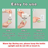 Q5 Mosquito Repeller, Electronic Mosquito Repellent Plug in Indoor Use, Includes 2-Pack 280 Hr Repellent Refills, No Candles or Flames, DEET-Free, for Home, Bedroom, Office, Kitchen (White)