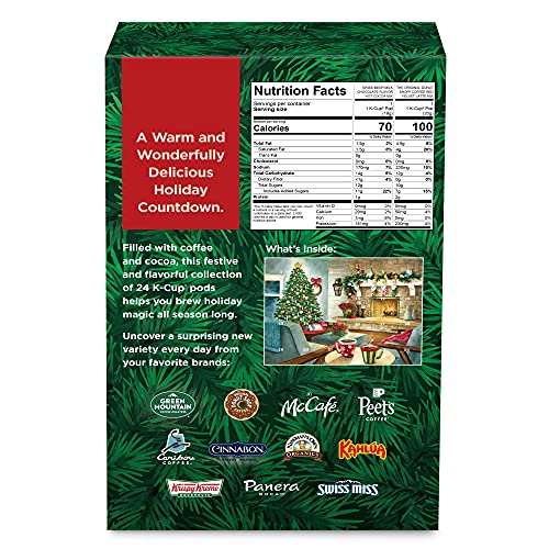 Keurig Advent Calendar Variety Pack, Single Serve K-Cup Pods, 24 Count