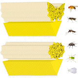 96 Pack Yellow Sticky Traps Fungus Gnat Traps for Indoor and Outdoor Plants, Plant Sticky Gnats Killer House Indoor, Fruit Fly Killer for Indoors Flying Insects Bug Catcher