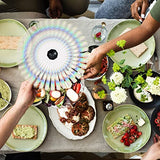 PATIOSIR Table Food Fan, USB or Batteries Powered Food Spinner Portable for BBQ, Picnic, Pool Parties, Outdoor Dinner(2pcs)